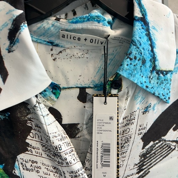 Alice + Olivia X Basquiat Chassidy Maxi Shirt Dress - Picture 9 of 16